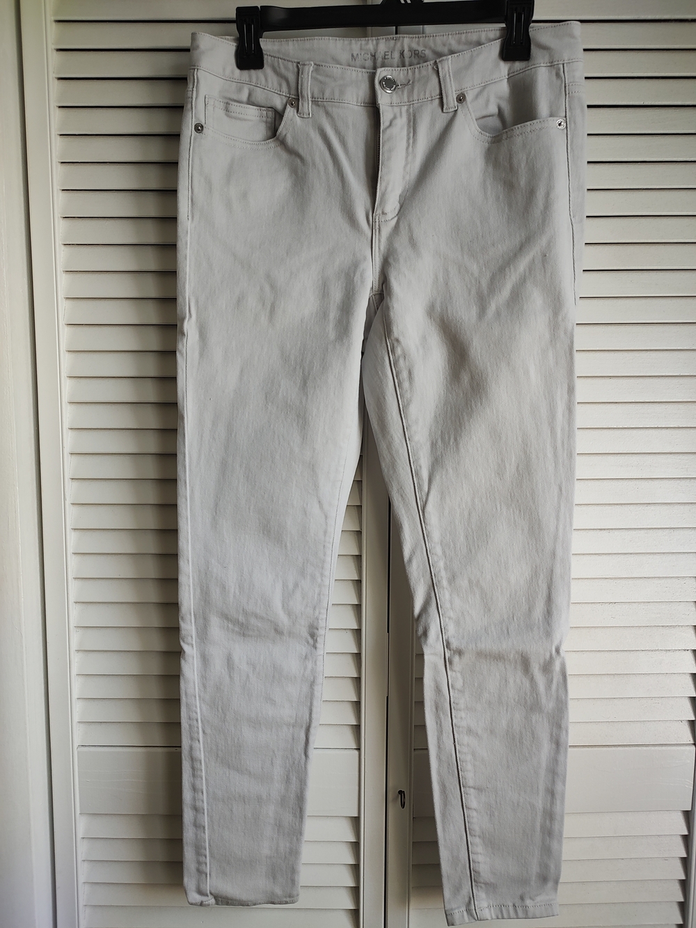Michael Kors Pale Gray Skinny Jeans
